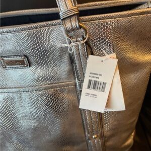 Nine West Metallic Silver Women's pocketbook